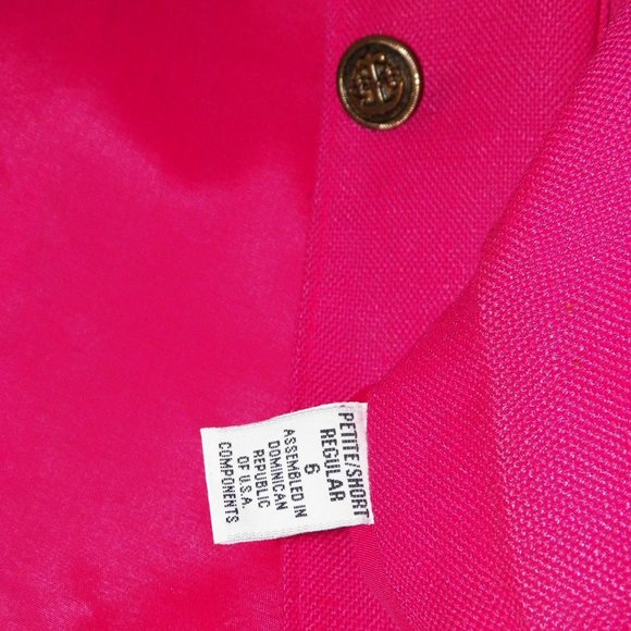 HOST PICK VTG Harrington Square 2 PC Pink Skirt Jacket Suit - Picture 11 of 11